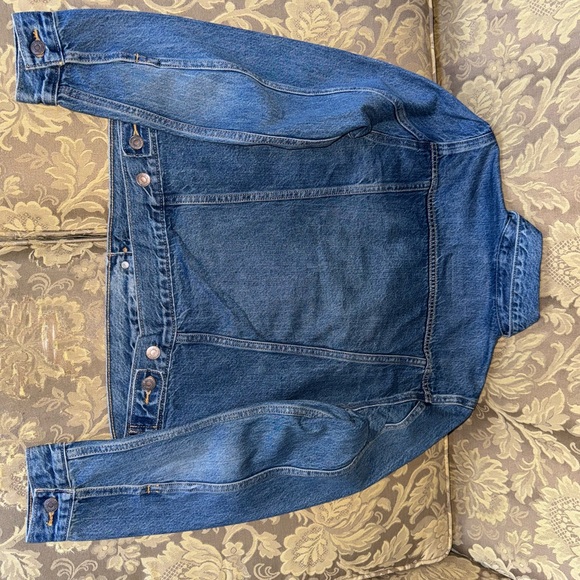 Levi’s ORIGINAL TRUCKER JACKET Soft As Butter Medium Wash blue Women Size M - Picture 15 of 16